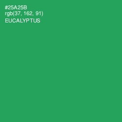 #25A25B - Eucalyptus Color Image