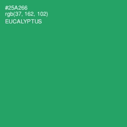 #25A266 - Eucalyptus Color Image