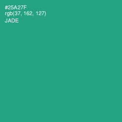 #25A27F - Jade Color Image