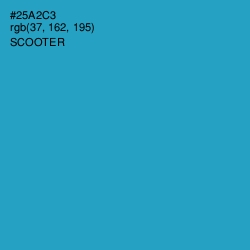 #25A2C3 - Scooter Color Image