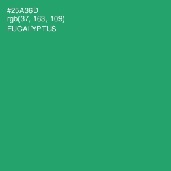 #25A36D - Eucalyptus Color Image