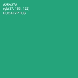 #25A37A - Eucalyptus Color Image