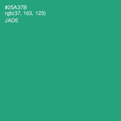 #25A37B - Jade Color Image