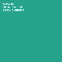#25A38B - Jungle Green Color Image