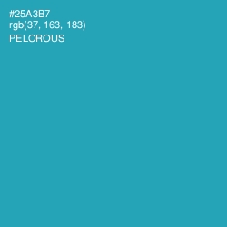 #25A3B7 - Pelorous Color Image