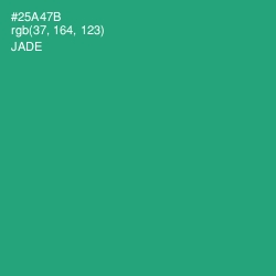 #25A47B - Jade Color Image