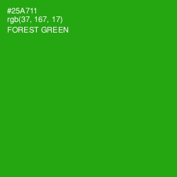 #25A711 - Forest Green Color Image