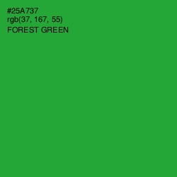 #25A737 - Forest Green Color Image