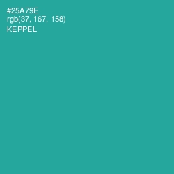 #25A79E - Keppel Color Image