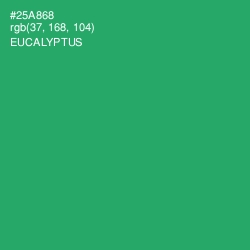 #25A868 - Eucalyptus Color Image