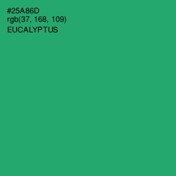 #25A86D - Eucalyptus Color Image