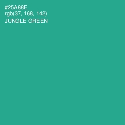 #25A88E - Jungle Green Color Image