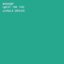 #25A88F - Jungle Green Color Image