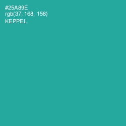 #25A89E - Keppel Color Image