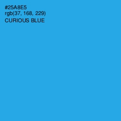 #25A8E5 - Curious Blue Color Image