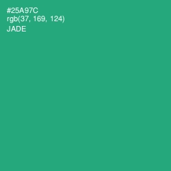#25A97C - Jade Color Image