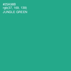 #25A98B - Jungle Green Color Image