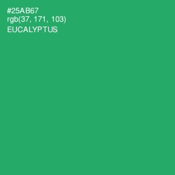 #25AB67 - Eucalyptus Color Image