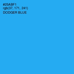 #25ABF1 - Dodger Blue Color Image