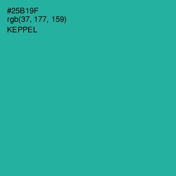 #25B19F - Keppel Color Image