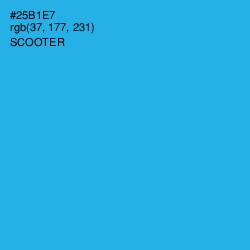 #25B1E7 - Scooter Color Image