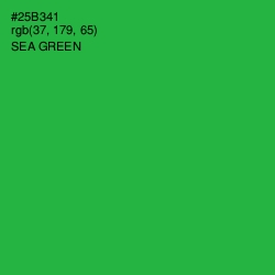 #25B341 - Sea Green Color Image