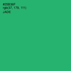 #25B36F - Jade Color Image