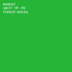 #25B537 - Forest Green Color Image