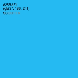 #25BAF1 - Scooter Color Image