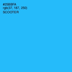 #25BBFA - Scooter Color Image