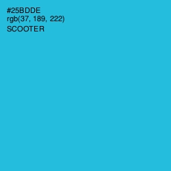 #25BDDE - Scooter Color Image