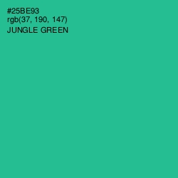 #25BE93 - Jungle Green Color Image