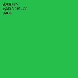 #25BF4D - Jade Color Image