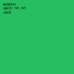 #25BF61 - Jade Color Image