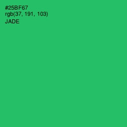 #25BF67 - Jade Color Image