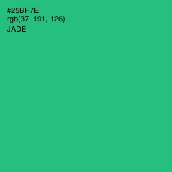 #25BF7E - Jade Color Image