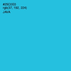 #25C0E0 - Java Color Image