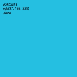 #25C0E1 - Java Color Image