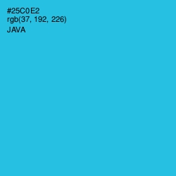 #25C0E2 - Java Color Image