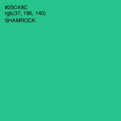 #25C48C - Shamrock Color Image
