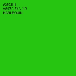 #25C511 - Harlequin Color Image