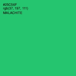 #25C56F - Malachite Color Image