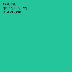 #25C59C - Shamrock Color Image