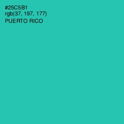 #25C5B1 - Puerto Rico Color Image