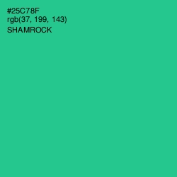 #25C78F - Shamrock Color Image