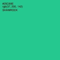 #25C88E - Shamrock Color Image