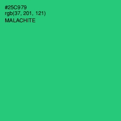#25C979 - Malachite Color Image