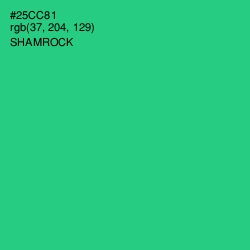 #25CC81 - Shamrock Color Image