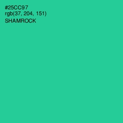 #25CC97 - Shamrock Color Image