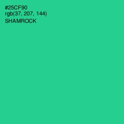 #25CF90 - Shamrock Color Image